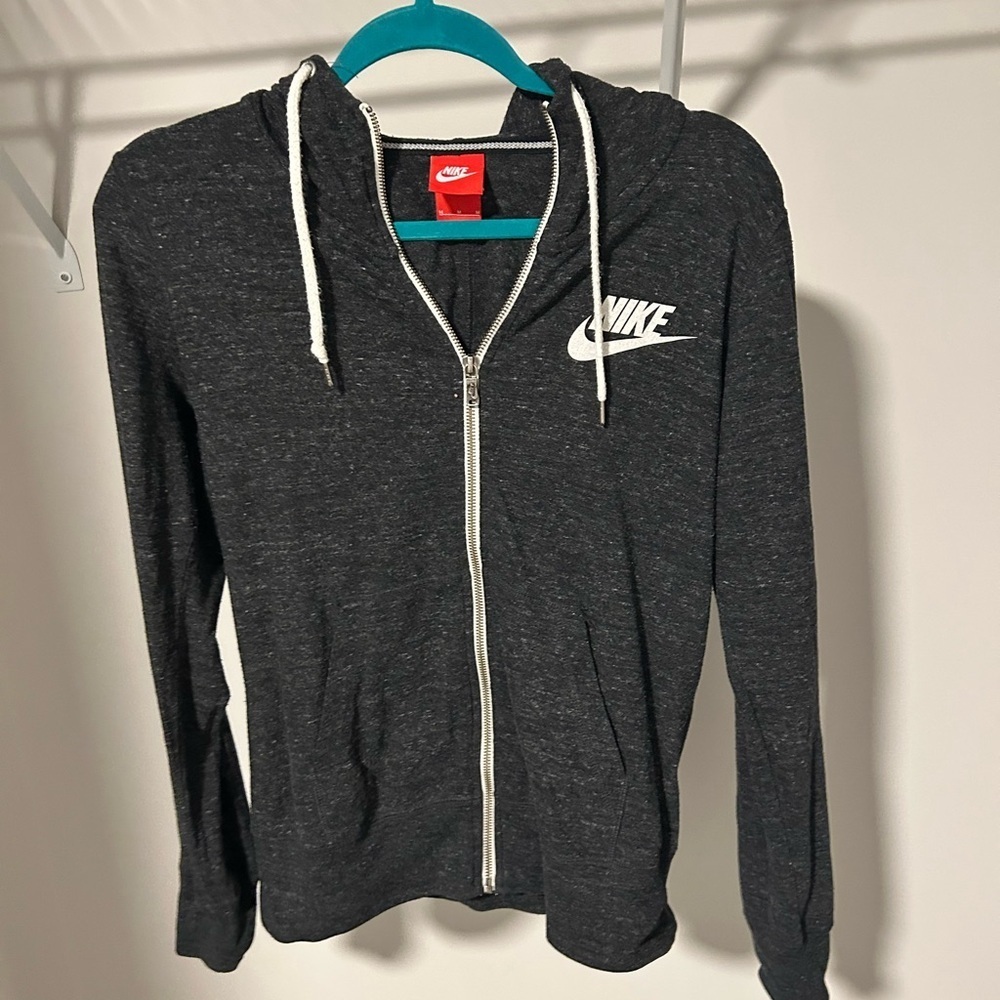 🧡5/$25🧡Nike Dark Gray Zip-Up Hoodie